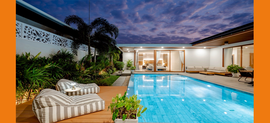 ขาย บ้าน ทำเลทองใจกลางหัวหินใกล้ทะเล Prime-Pool-Villa-inthe-Heart-of-Hua-Hin, คุ้มค่าที่สุดพร้อมอยู่เฟอร์ครบสระเกลือโซลาร์เซลล์ บ้านพูลวิลล่าหัวหินสภาพใหม่สร้างปี2024 Close-to-the-Beach-and-ShoppingMalls.